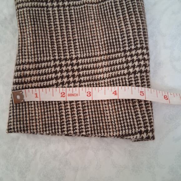 AKRIS 100% Cashmere Houndstooth Brown Blazer Size 10 Quiet Luxury Brand - Picture 7 of 13